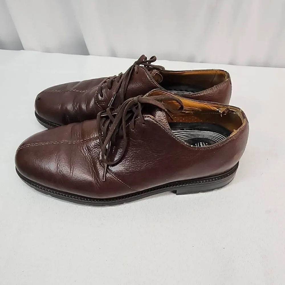 Nike Air Tiger Woods Size 9.5 Men's Brown Leather Lace Up Comfort Shoes FF